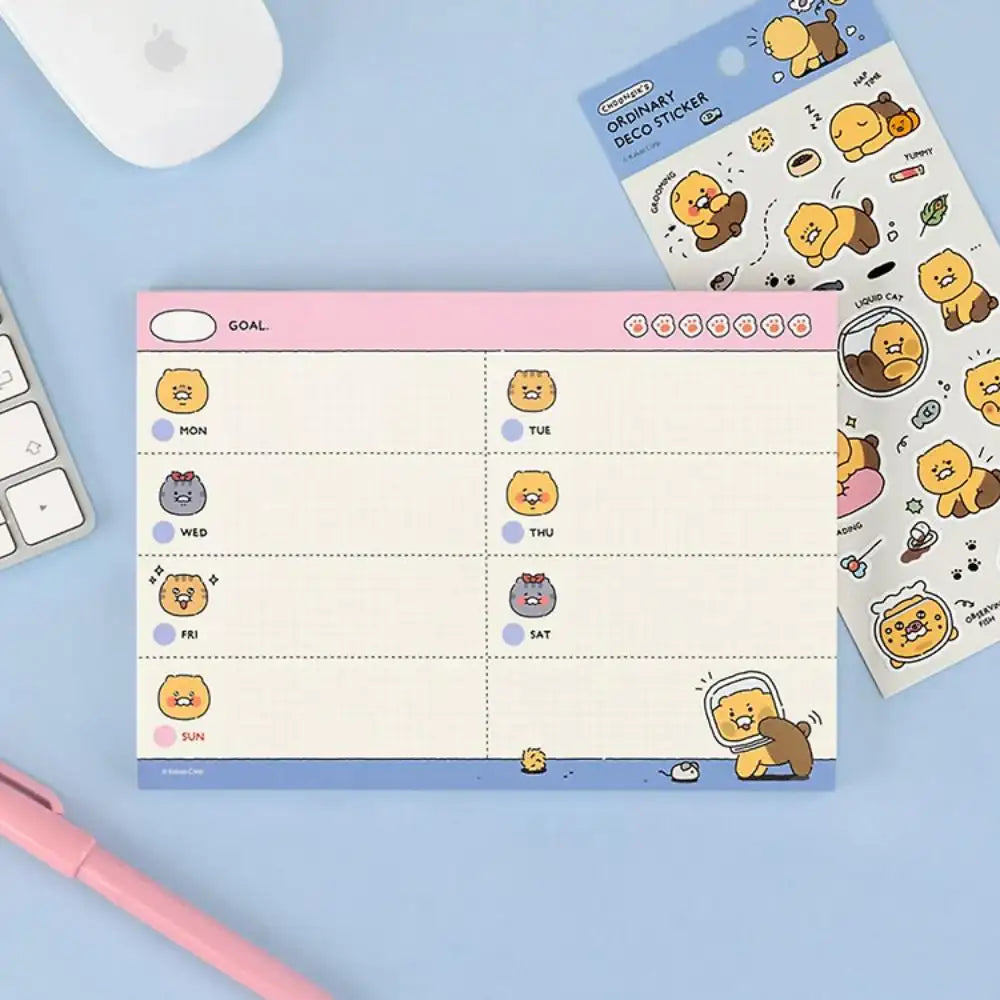 Kakao Friends - Choonsik Ordinary Planner Pad - Kakao Friends - Planner - Harumio