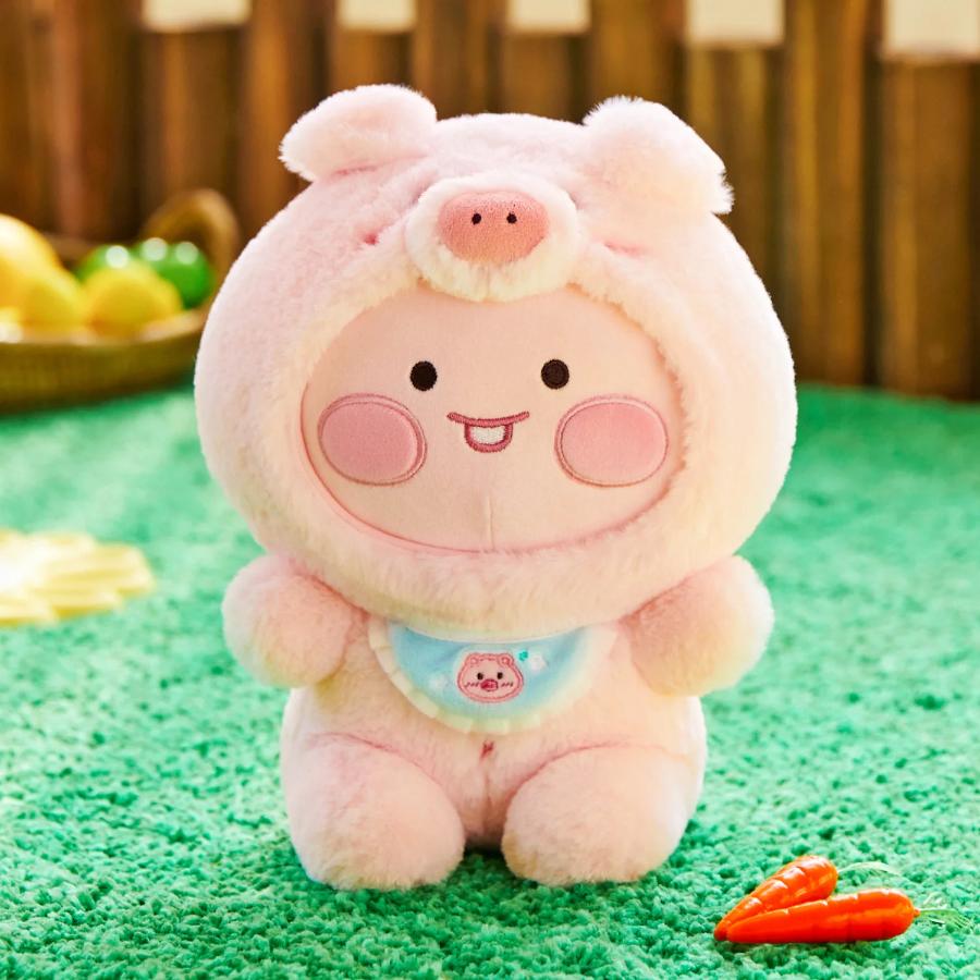 Kakao Friends - FRIENDZOO Pig Plush Doll (Little Apeach) – Harumio