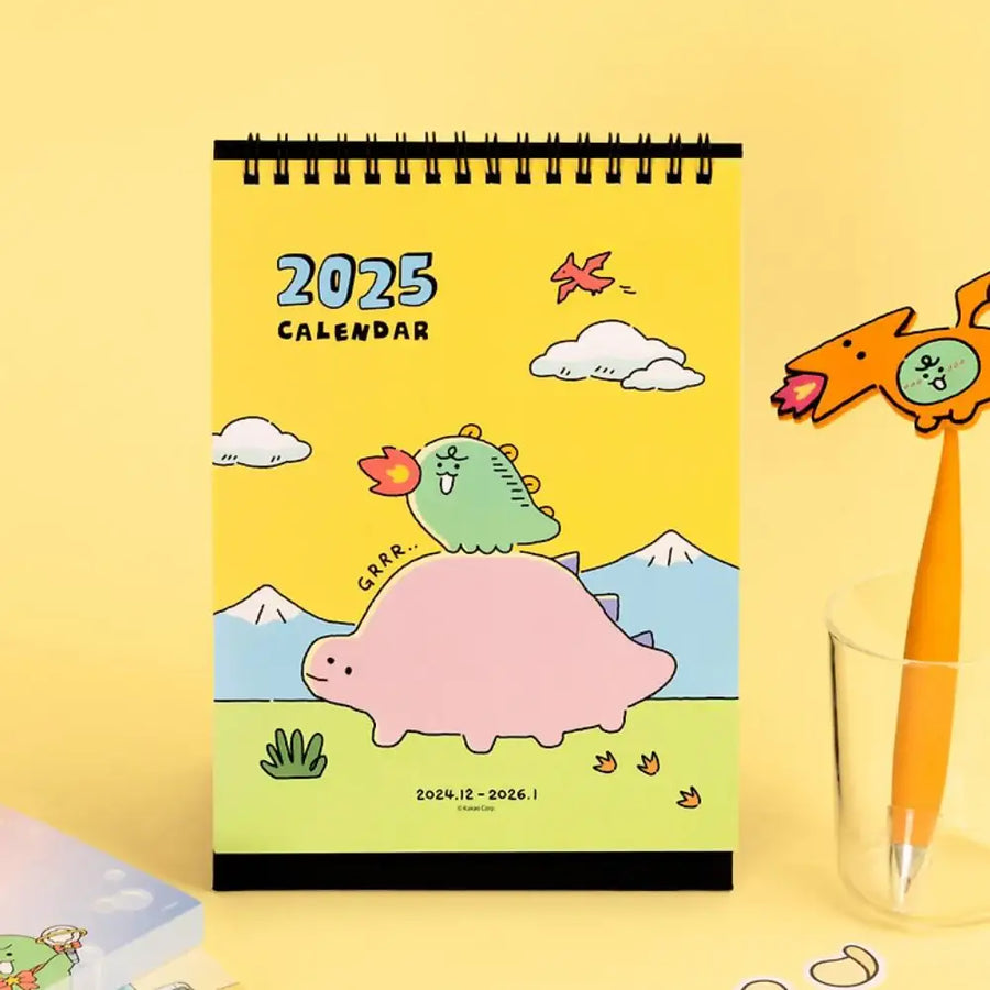 Kakao Friends - Jordi Dino 2025 Vertical Desk Calendar - Kakao Friends - Desk Calendar - Harumio