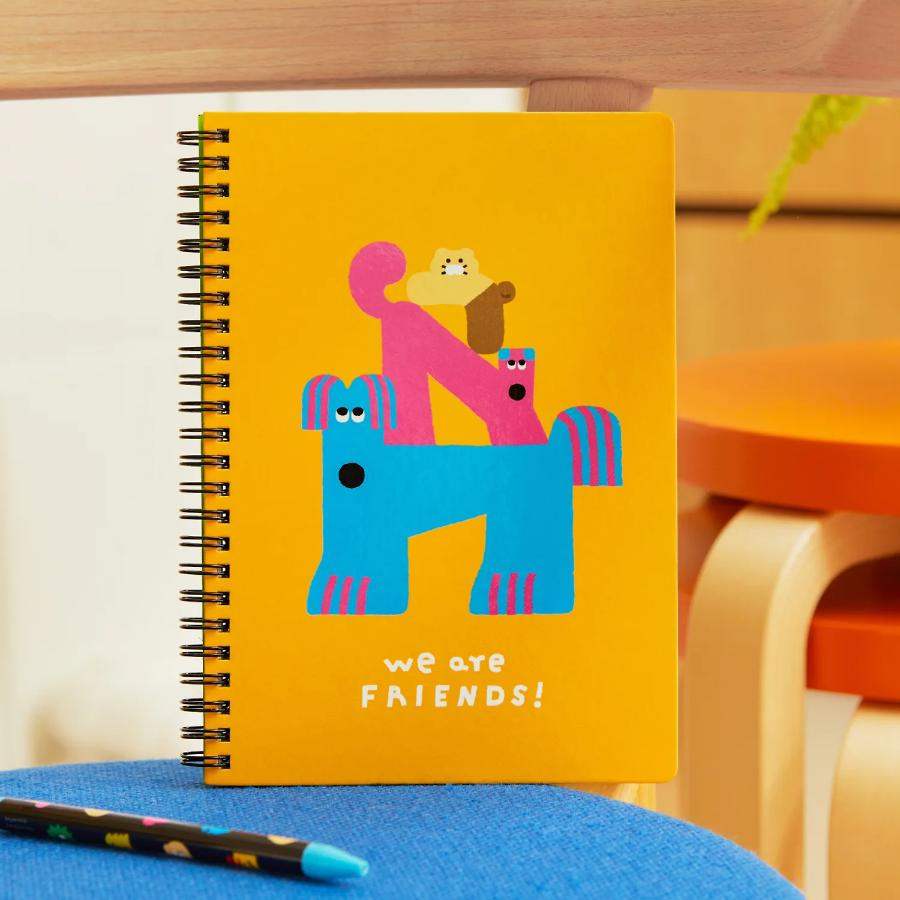 Daye Kim x Kakao Friends - Choonsik Yellow Notebook - Daye Kim x Kakao Friends - Notebook - Harumio