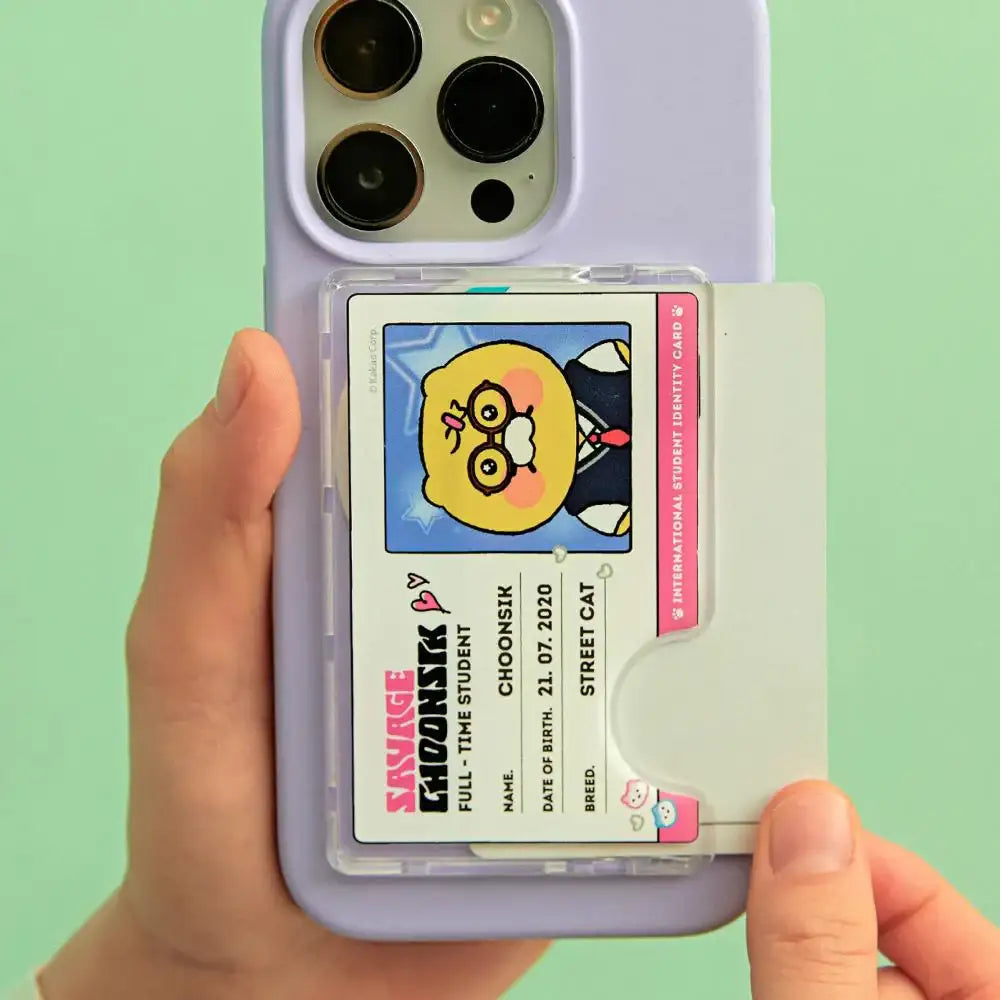 Kakao Friends - Savage Choonsik MagSafe Cardholder Student ID Card - Kakao Friends - Student ID Cardholder - Harumio