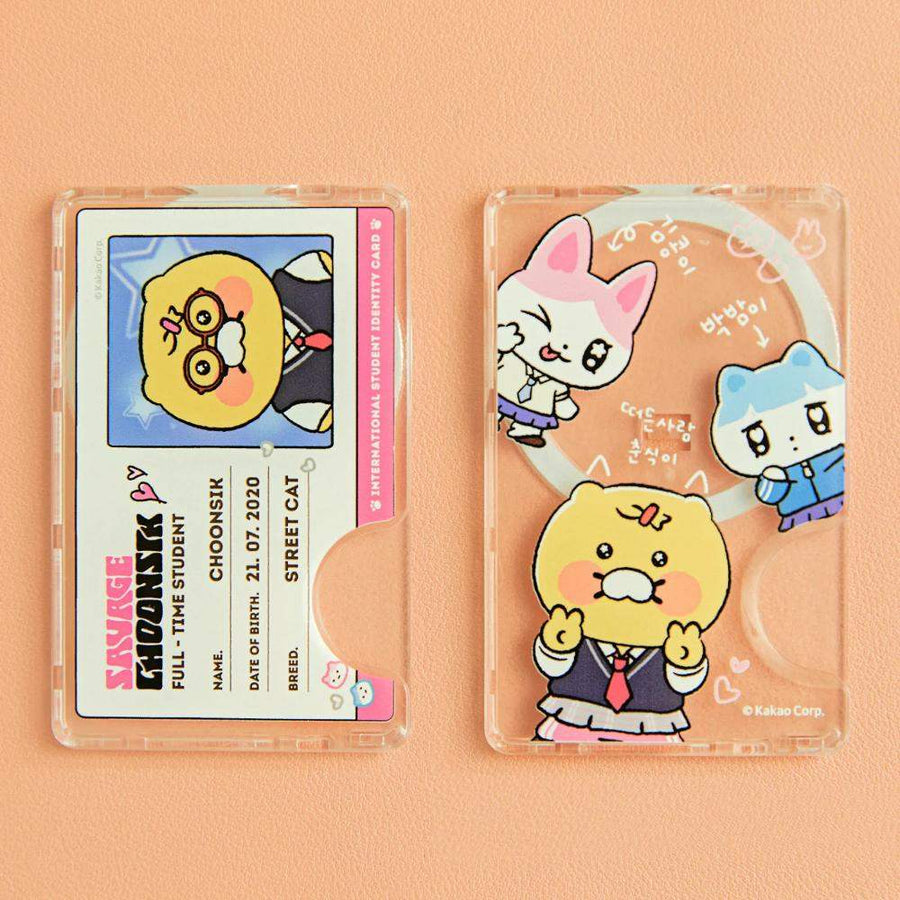 Kakao Friends - Savage Choonsik MagSafe Cardholder Student ID Card - Kakao Friends - Student ID Cardholder - Harumio