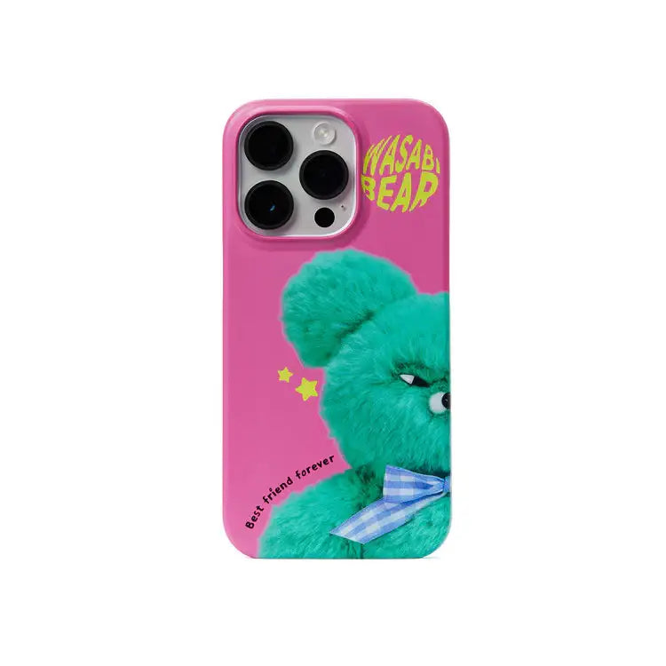Kakao Friends - Wasabi Bear Face Phone Case - Kakao Friends - Home & Living, Accessories - Harumio
