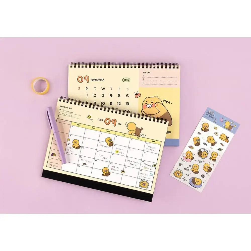 Kakao Friends - Choonsik 2025 Basic Desk Calendar - Kakao Friends - Desk Calendar - Harumio