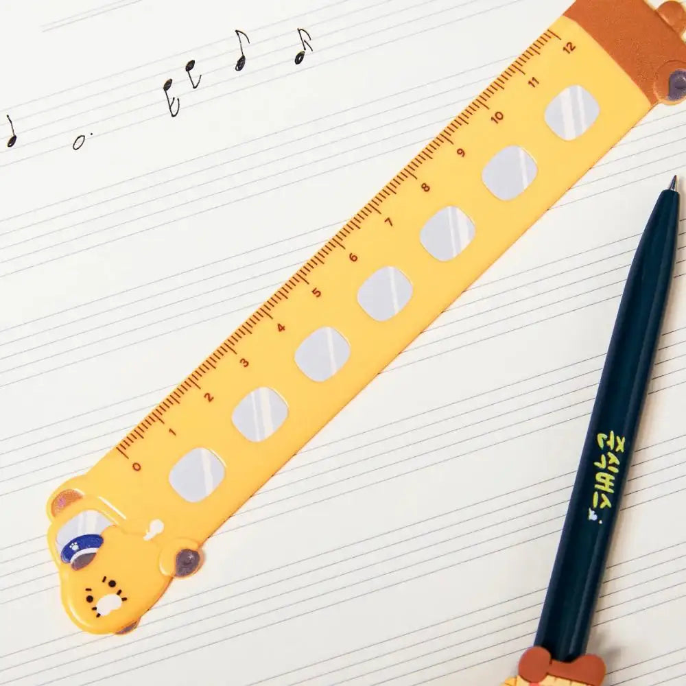 Kakao Friends - Choonsik Bus 12cm Ruler - Kakao Friends - Ruler - Harumio