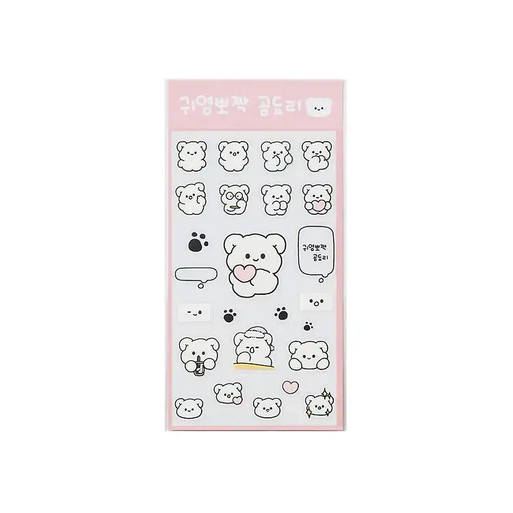 Kakao Friends - Cute Bear Basic Board Sticker - Kakao Friends - Home & Living, Accessories - Harumio