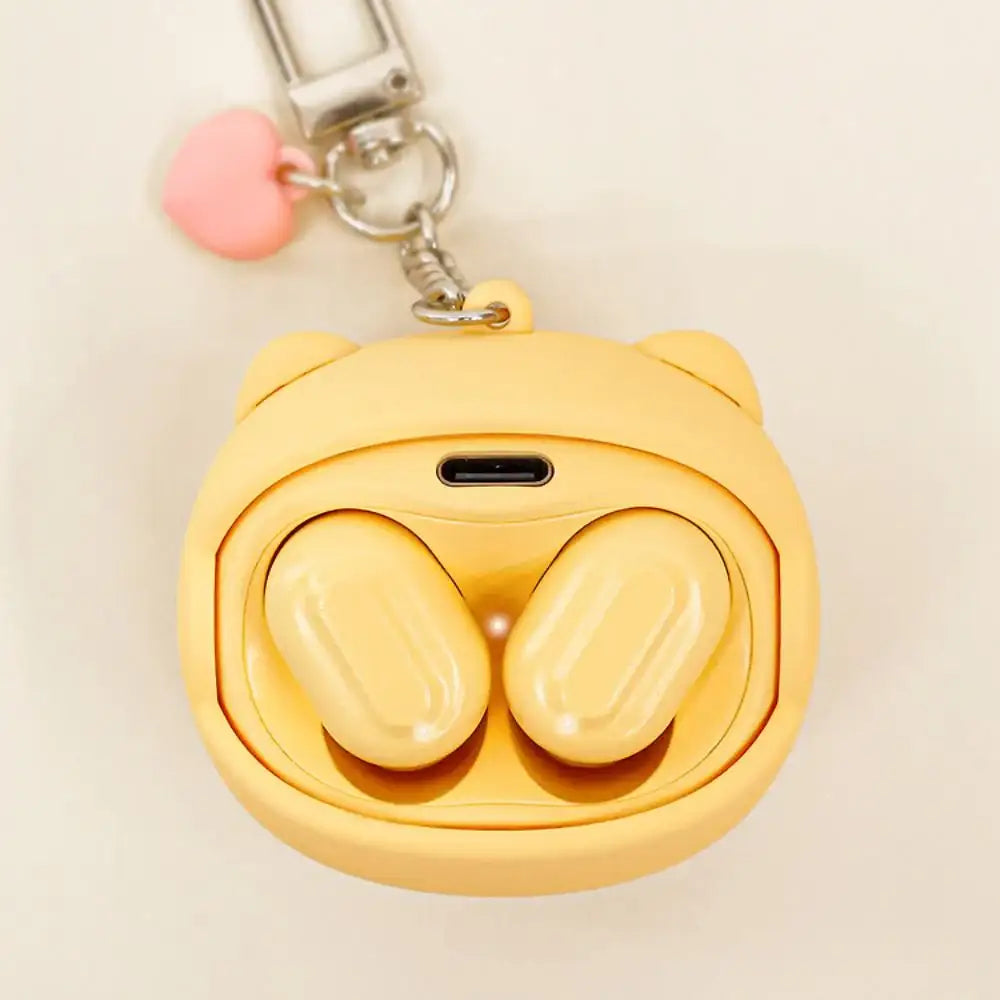 Kakao Friends - Choonsik Face Moving Wireless Earphones Keyring - Kakao Friends - Earphones - Harumio