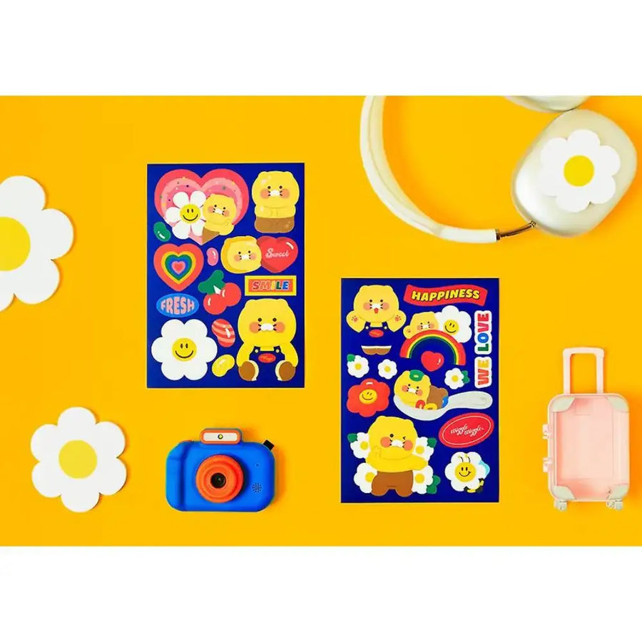 Kakao Friends x Wiggle Wiggle - Choonsik Deco Sticker Set - Kakao Friends - Home & Living, Accessories - Harumio