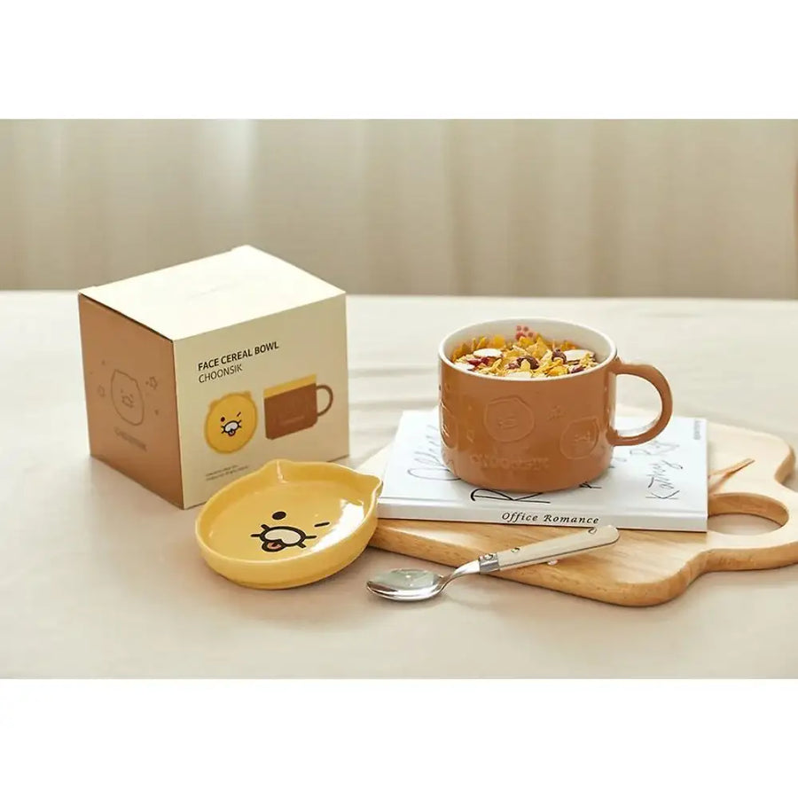 Kakao Friends - Choonsik Face Lid Cereal Bowl - Kakao Friends - Home & Living, Accessories - Harumio
