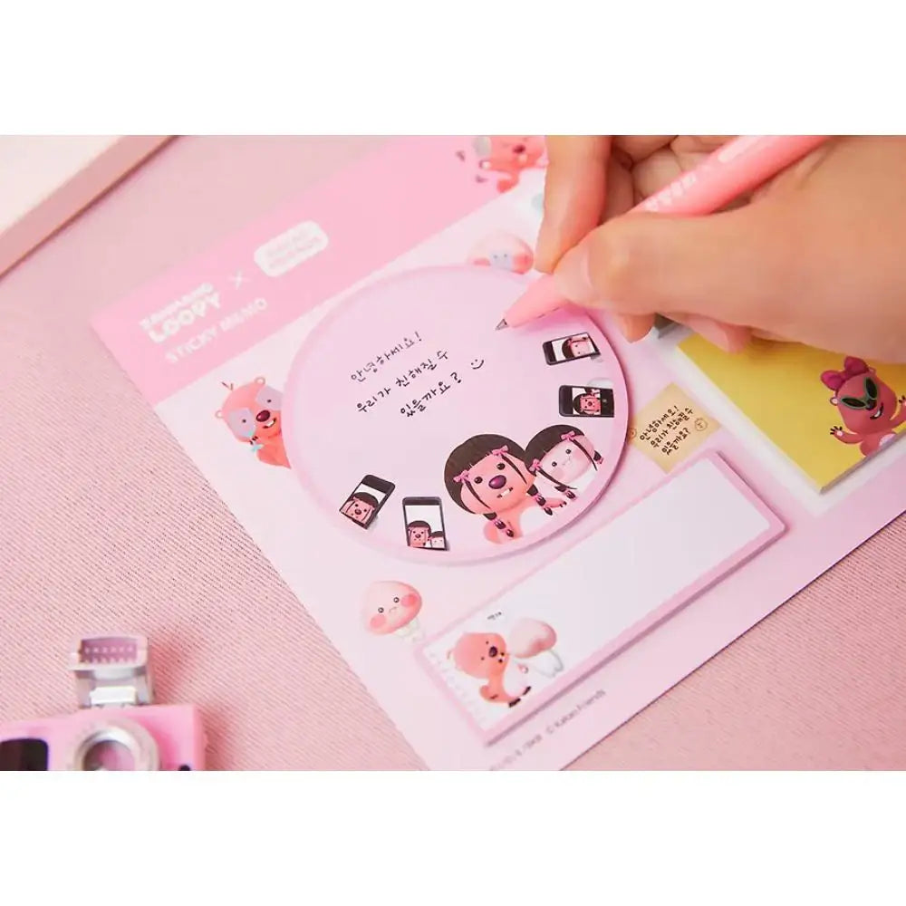 Kakao Friends x Zanmang Loopy - Apeach Sticky Note - Kakao Friends x Zanmang Loopy - Sticky Notes - Harumio