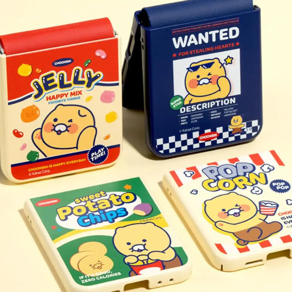 Kakao Friends - Choonsik Snack Magnetic Phone Case (Galaxy Z Flip6) - Kakao Friends - Phone Case - Harumio