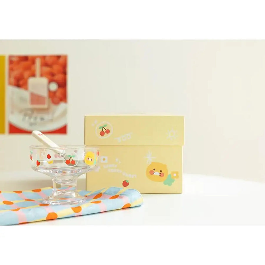 Kakao Friends - Choonsik Ice Cream Bowl & Spoon Set - Kakao Friends - Bowl - Harumio