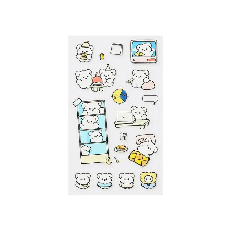 Kakao Friends - Cute Bear Daily Life Sticker - Kakao Friends - Home & Living, Accessories - Harumio