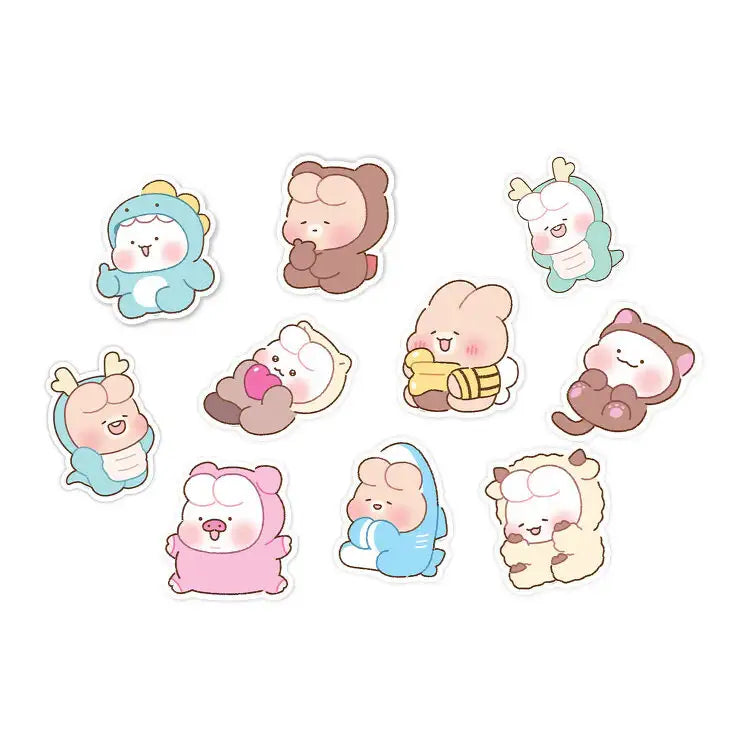 Kakao Friends - Shuya Animal Costume Deco Sticker - Kakao Friends - Home & Living, Accessories - Harumio