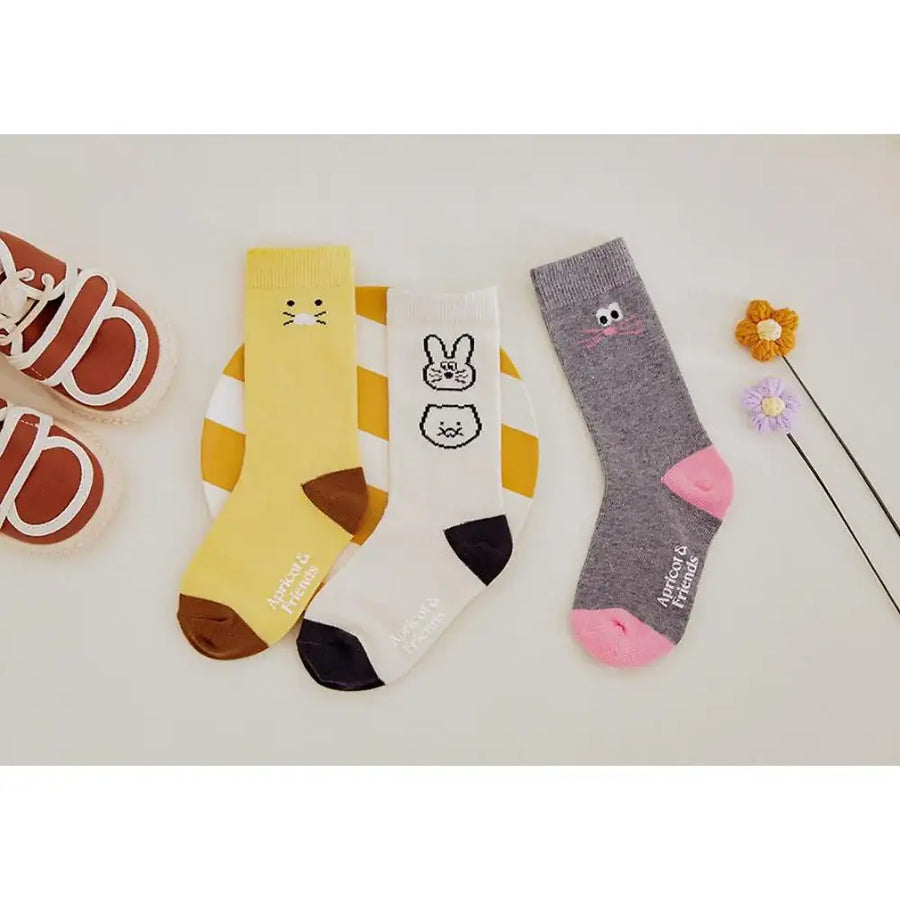 Apricot Studios x Kakao Friends - Socks Set - Kakao Friends - Home & Living, Accessories - Harumio