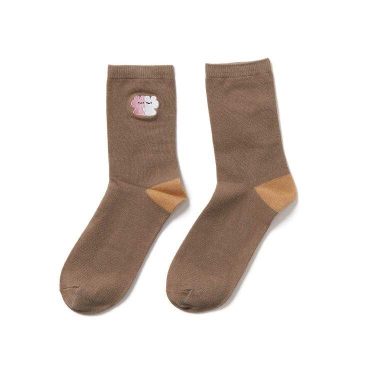 Kakao Friends - Ddoangzzi Pinkto & Whiteto Socks - Kakao Friends - Home & Living, Accessories - Harumio