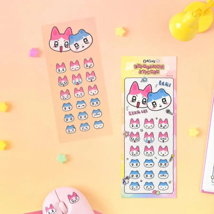 Kakao Friends - GOLGOLZ Expression Sticker - Kakao Friends - Sticker - Harumio