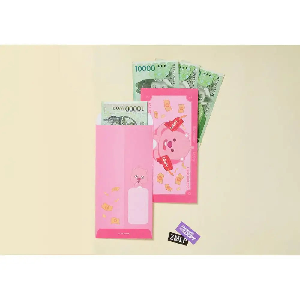 Kakao Friends x Zanmang Loopy - Janmangrupee Money Envelope Set - Kakao Friends x Zanmang Loopy - Home & Living, Accessories - Harumio