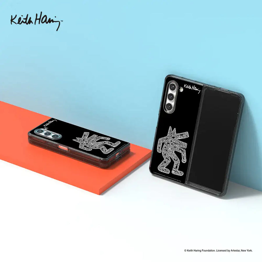 SLBS - Keith Haring Black Eco Lens Case (Galaxy Z Fold5) - SLBS - Home & Living, Accessories - Harumio