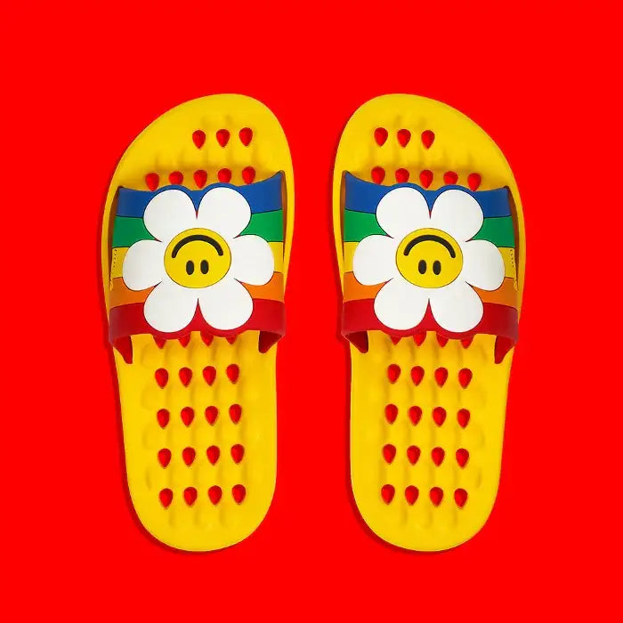 Wiggle Wiggle - Rainbow Smile Kids Bathroom Slippers - Wiggle Wiggle - Slippers - Harumio