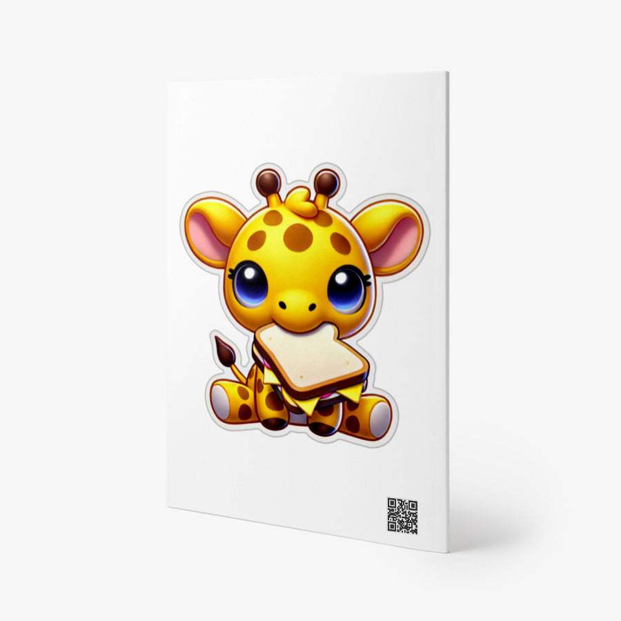 Crazy Design - Hungry Baby Giraffe A5 Notebook - Marpple Shop - Notebook - Harumio