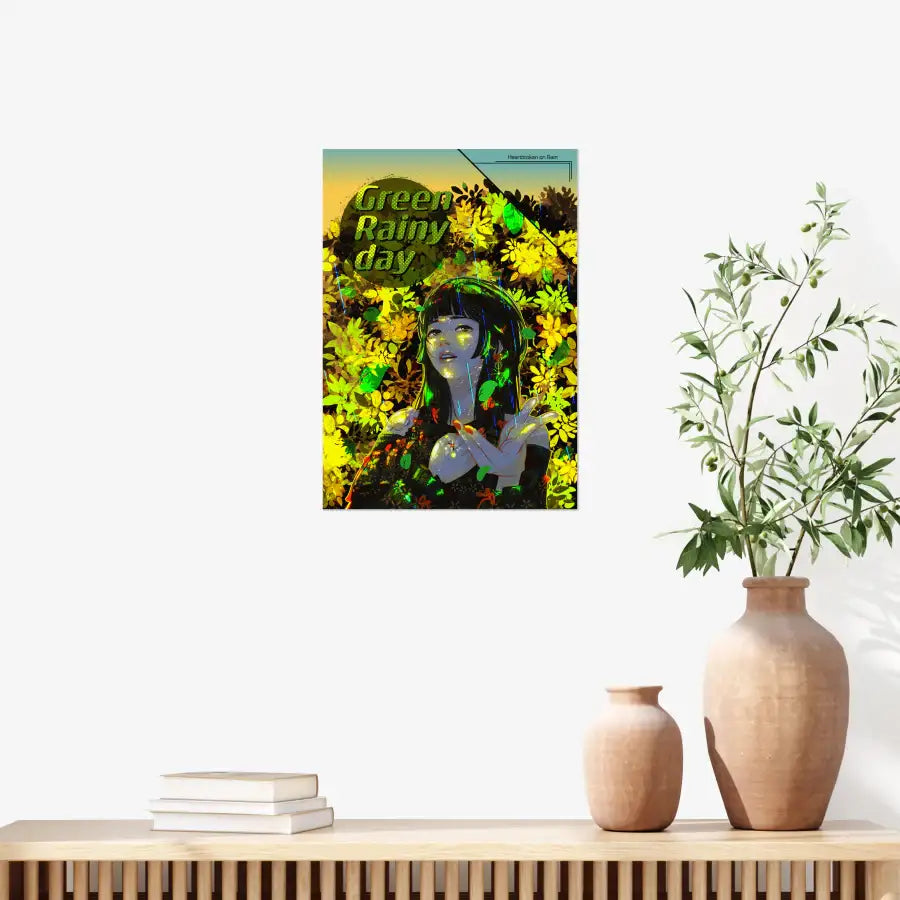 The Silver Brick - Pop Art Green Girl A3 Poster - Marpple Shop - Poster - Harumio