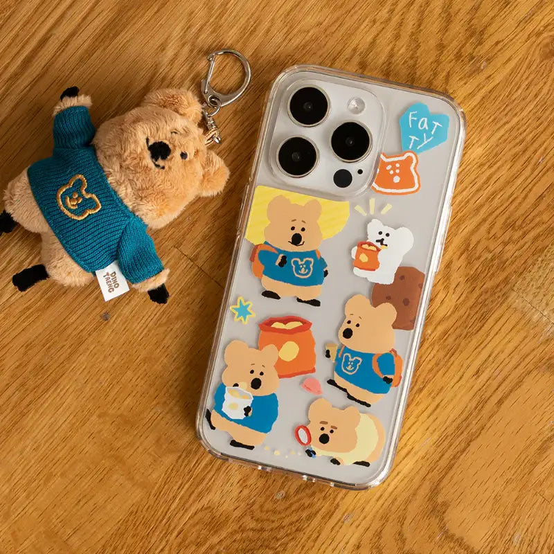 Dinotaeng - Fatty's Snack Time iPhone Case - Dinotaeng - iPhone Hard Cases - Harumio