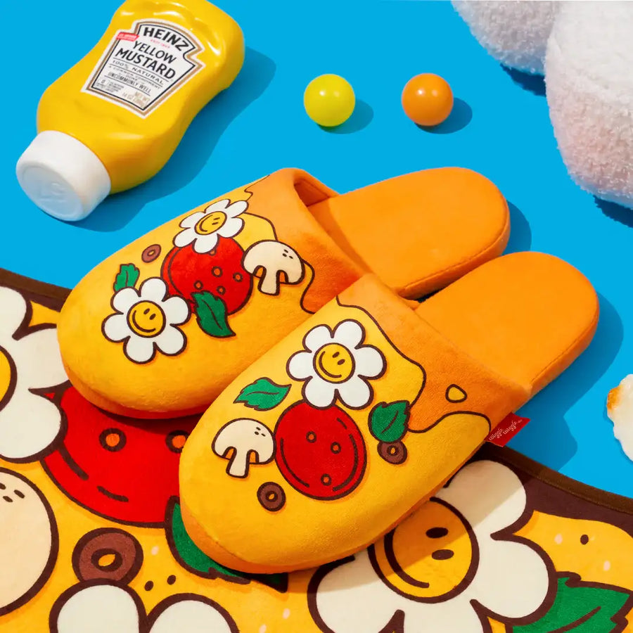Wiggle Wiggle - Pizza Time Home Slippers - Wiggle Wiggle - Slippers - Harumio
