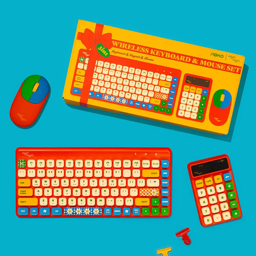 Wiggle Wiggle x ABKO - Wireless Keyboard and Mouse Set - Wiggle Wiggle - Keyboard - Harumio