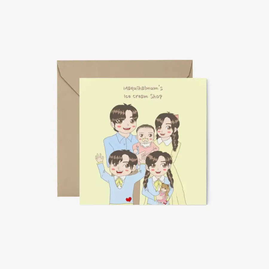 Maquihalmum - Wish Dew Family Postcard & Envelope Set - Marpple Shop - Postcard - Harumio