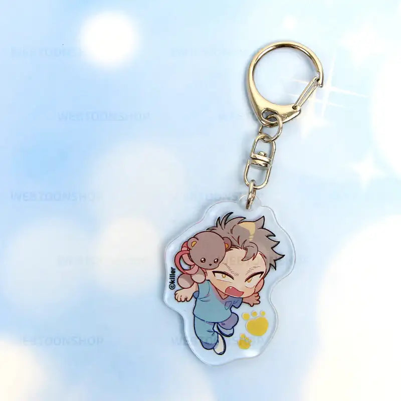 Teddy Bear - Acrylic Keyring (Double-sided) - Webtoon Shop - Acrylic Keyring - Harumio