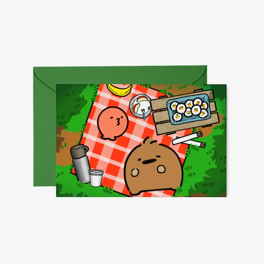 Ttu Ji - We Went for a Picnic Postcard & Envelope Set - Marpple Shop - Postcard - Harumio