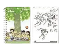Homeless - Homecoming Day Popup Store - A5 Hardcover Notebook - WEBTOON FRIENDS - - Harumio