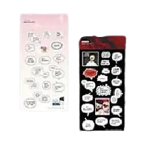 Homeless - Homecoming Day Popup Store - Famous Quote Sticker Set (2 Types, Random) - WEBTOON FRIENDS - - Harumio