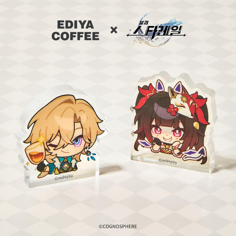 EDIYA Coffee X Honkai: Star Rail - Cotton Doll Set - EDIYA Coffee X Honkai - Doll Keyring - Harumio