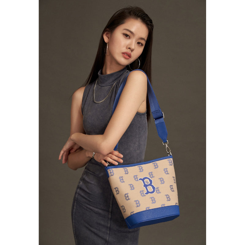 MLB Korea Monogram Jacquard Mini Bucket bag, New York Yankees 5 Colors