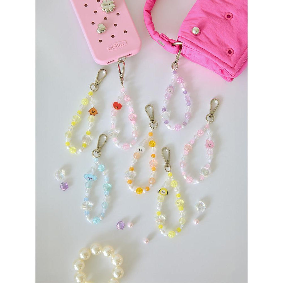 BT21 - BABY PEARL Beads Keychain - Line Friends - Keychain - Harumio