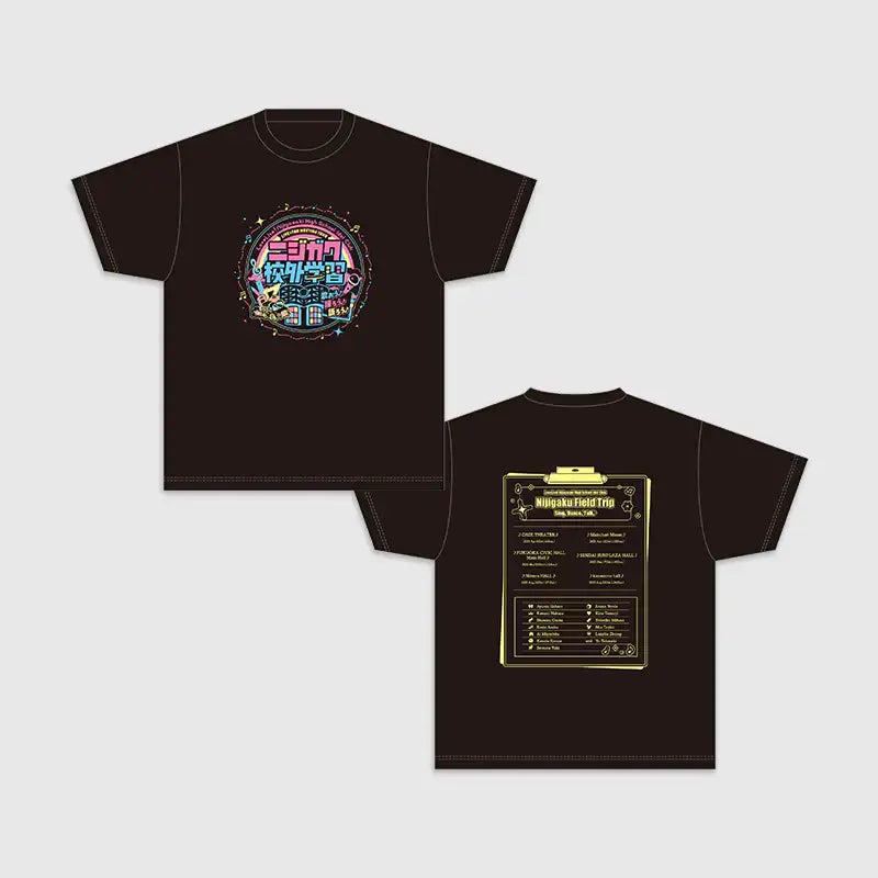 Love Live! Nijigasaki High School Idol Club x ANIPLUS - LIVE&FAN MEETING TOUR Nijigaku Field Trip ~Sing♪Dance♪Talk♪~ T-shirt (S) - ANIPLUS - T-shirt - Harumio