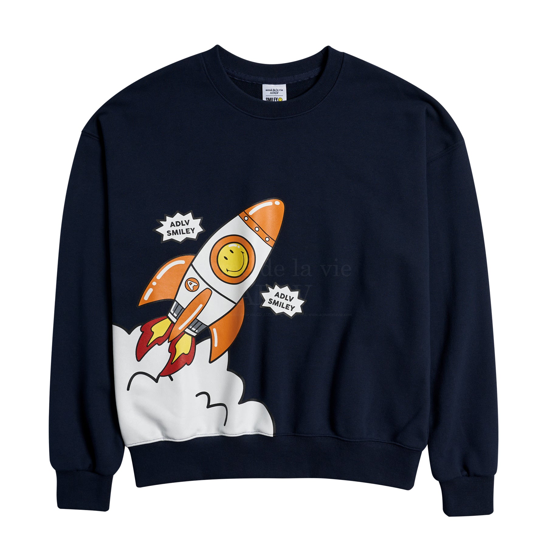 ADLV x Smiley - Rocket Artwork Printing Sweatshirt