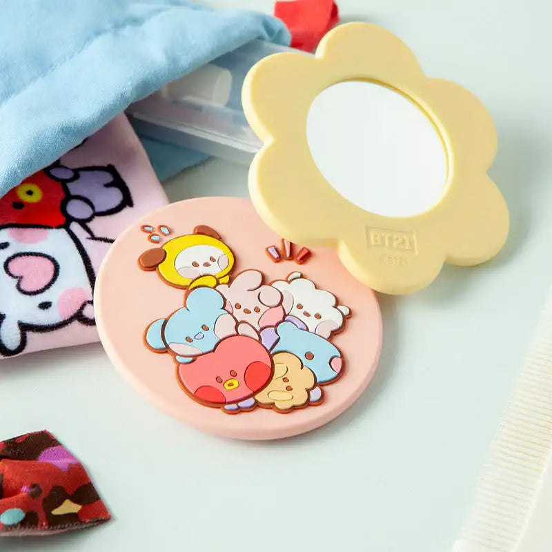 BT21 - Minini Silicone Hand Mirror - LINE FRIENDS - Hand Mirrors - Harumio