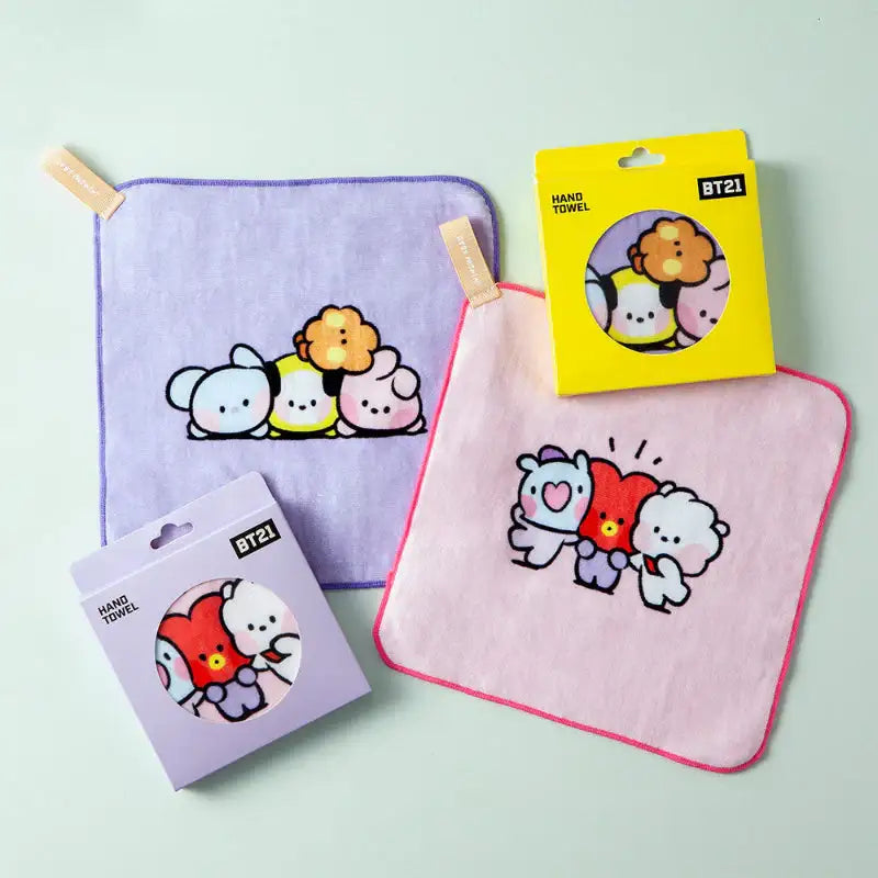 BT21 - Minini Hand Towel - LINE FRIENDS - Hand Towels - Harumio