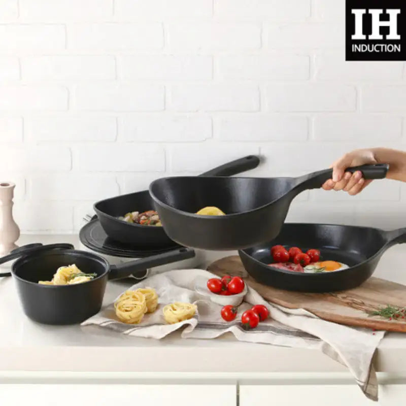 Neoflam - Vulcam Wok Pan Set Of 2 - Neoflam - Wok sets - Harumio Neoflam - Vulcam Wok Pan Set Of 2 - Neoflam - Wok sets - Harumio