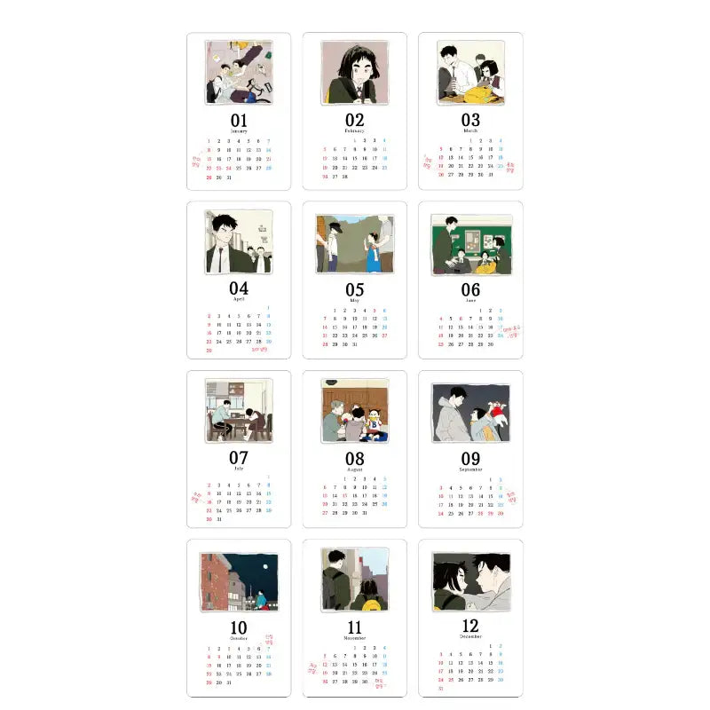 After School Lessons For Unripe Apples - 2023 Acrylic Calendar - Webtoon Friends - Calendar - Harumio