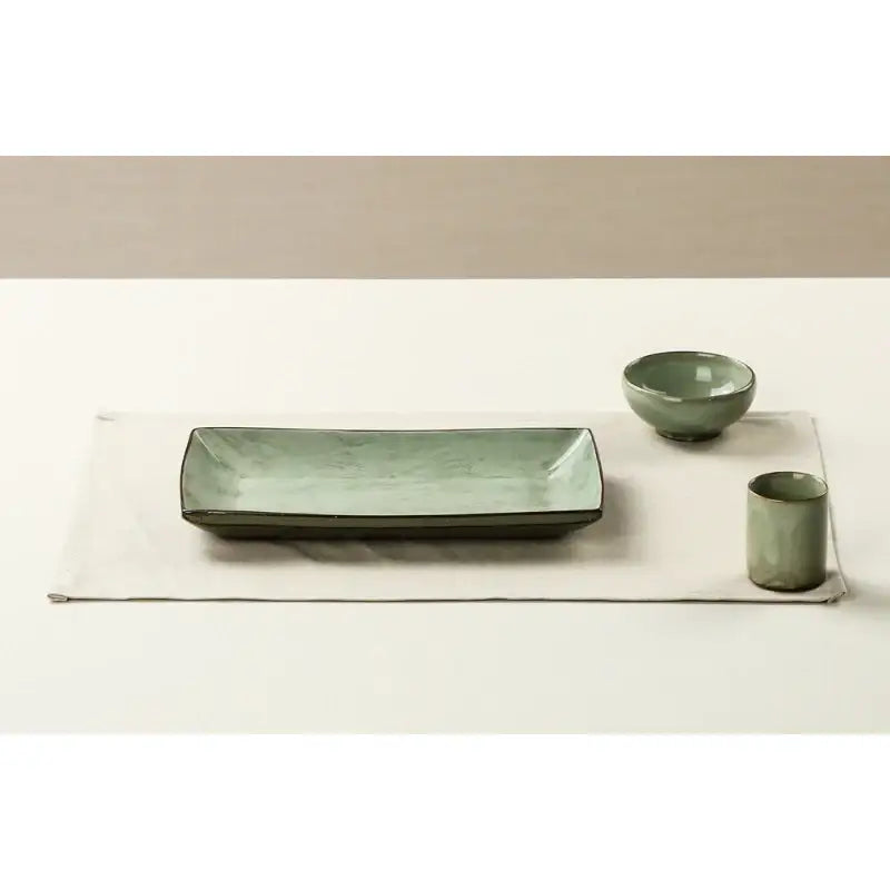Chaora - Celadon Rectangle Plate - Chaora - Tableware - Harumio Chaora - Celadon Rectangle Plate - Chaora - Tableware - Harumio