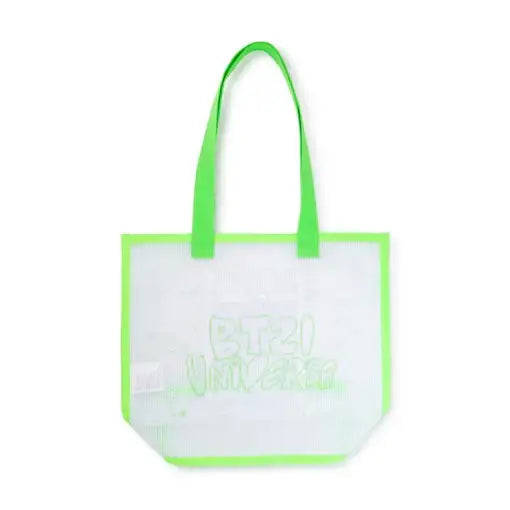 BT21 - Official Merch - UNIVERSE Neon Green Mesh Bag - NEON Collection - BT21 - Accessories - Harumio