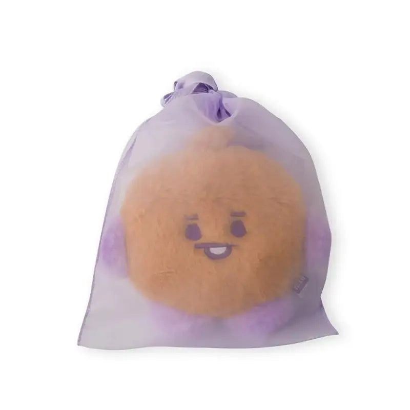 BT21 - Baby Flat Fur Standing Doll - Purple heart Edition - BT21 - Doll - Harumio BT21 - Baby Flat Fur Standing Doll - Purple heart Edition - BT21 - Doll - Harumio