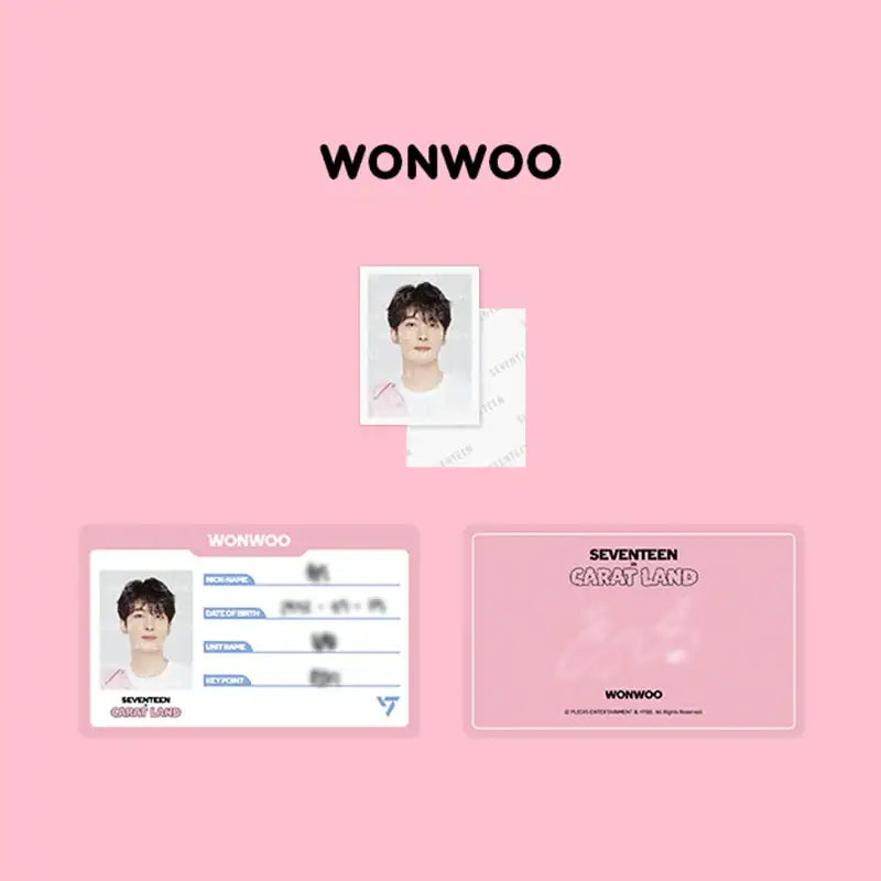 SEVENTEEN - 2023 CARAT LAND - ID Card Holder Set - SEVENTEEN - Card Holder - Harumio SEVENTEEN - 2023 CARAT LAND - ID Card Holder Set - SEVENTEEN - Card Holder - Harumio