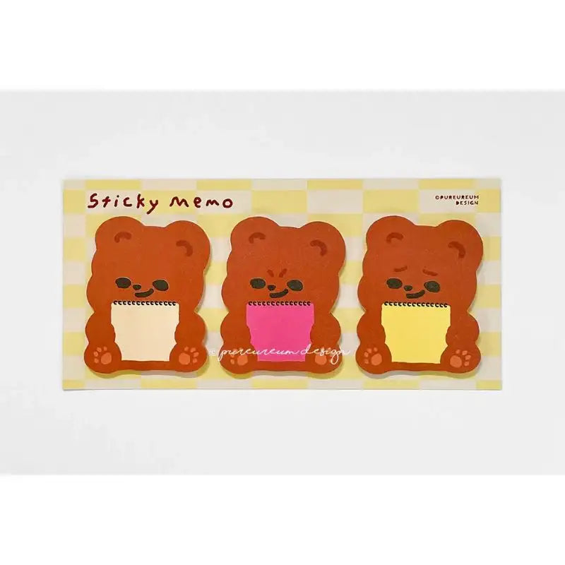 Pureureumdesign x 10x10 - Cupid Bear Sketchbook Sticky Notes - Pureureumdesign - Sticky note - Harumio