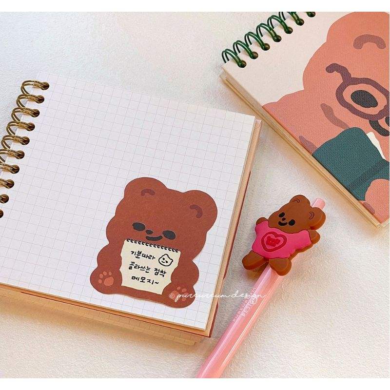 Pureureumdesign x 10x10 - Cupid Bear Sketchbook Sticky Notes - Pureureumdesign - Sticky note - Harumio