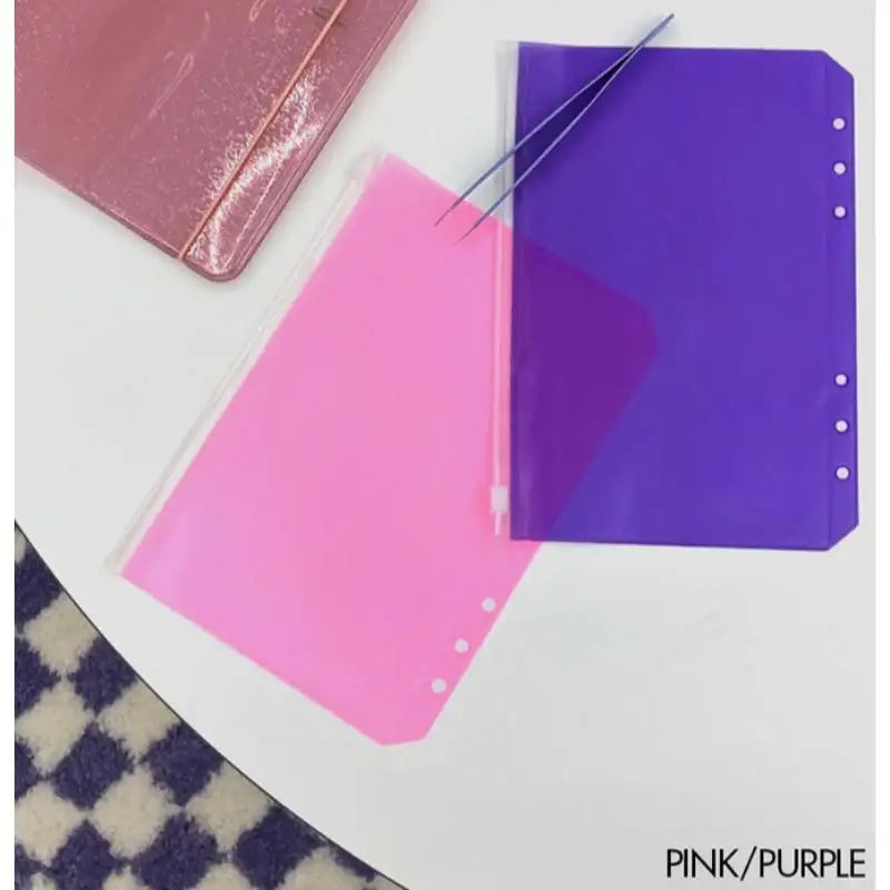 Second Mansion x 10x10 - 6-Hole Color Binder Storage Pocket - Second Mansion - Binder Pockets - Harumio Second Mansion x 10x10 - 6-Hole Color Binder Storage Pocket - Second Mansion - Binder Pockets - Harumio